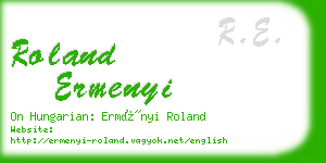 roland ermenyi business card